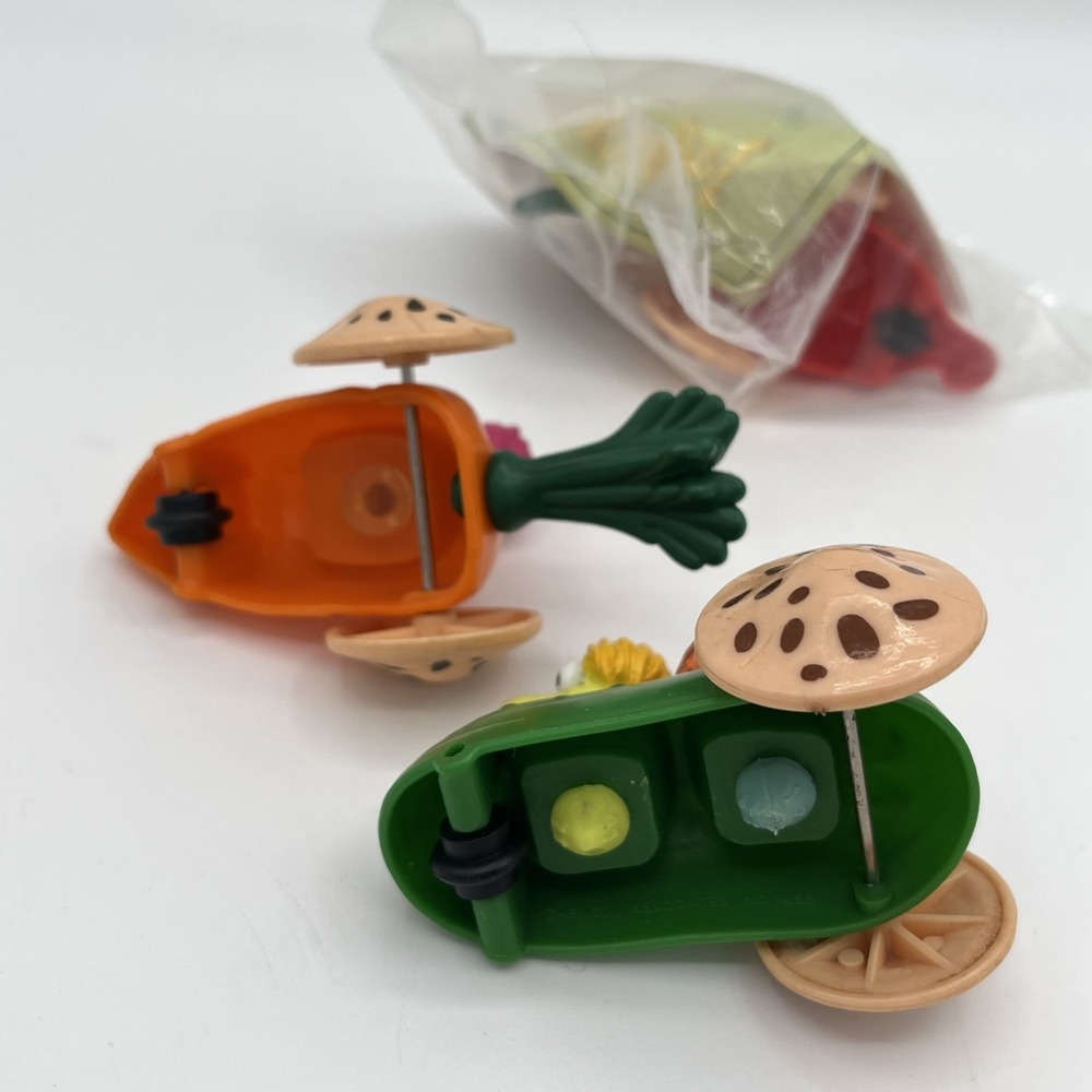 McDonald's‎ Vintage Happy Meal Fraggle Rock Toy Cars 1988 Set Of 3 Vegetables - Picture 6 of 8